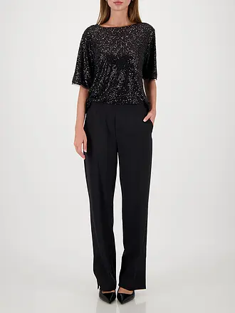 MONARI | Nombre del producto: Pantalón Jogging Fit
Marca: MONARI
Color: negro
Categorías: Moda, Mujer
Material: Poliéster / Poliamida, Elástico
Estampado: Liso
Estilo: Glamour
Altura de la cintura: Tiro medio | schwarz